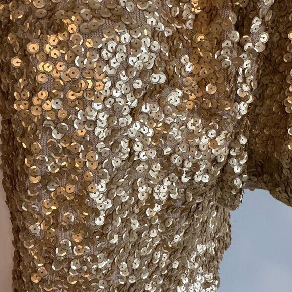 Vintage Gold Sequin Women's - Picture 3 of 7